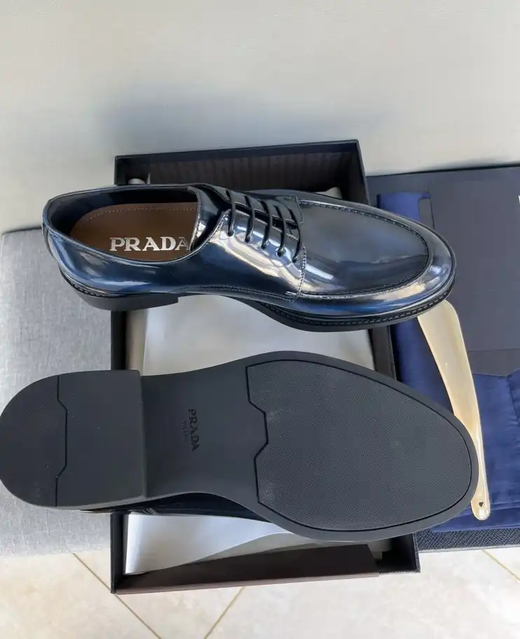 hype Prada Leather Shoes