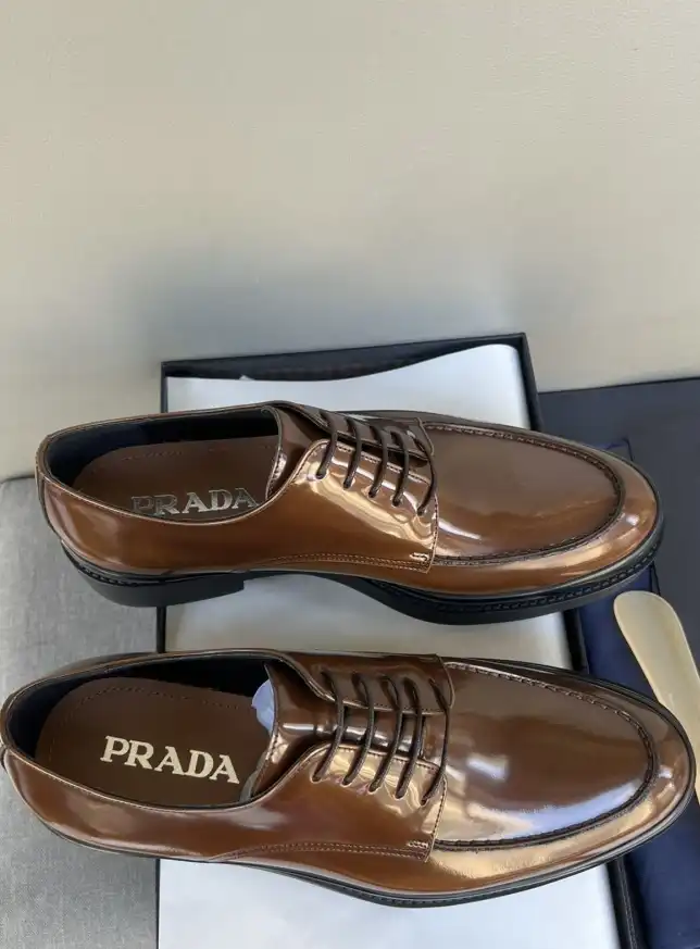 hype Prada Leather Shoes