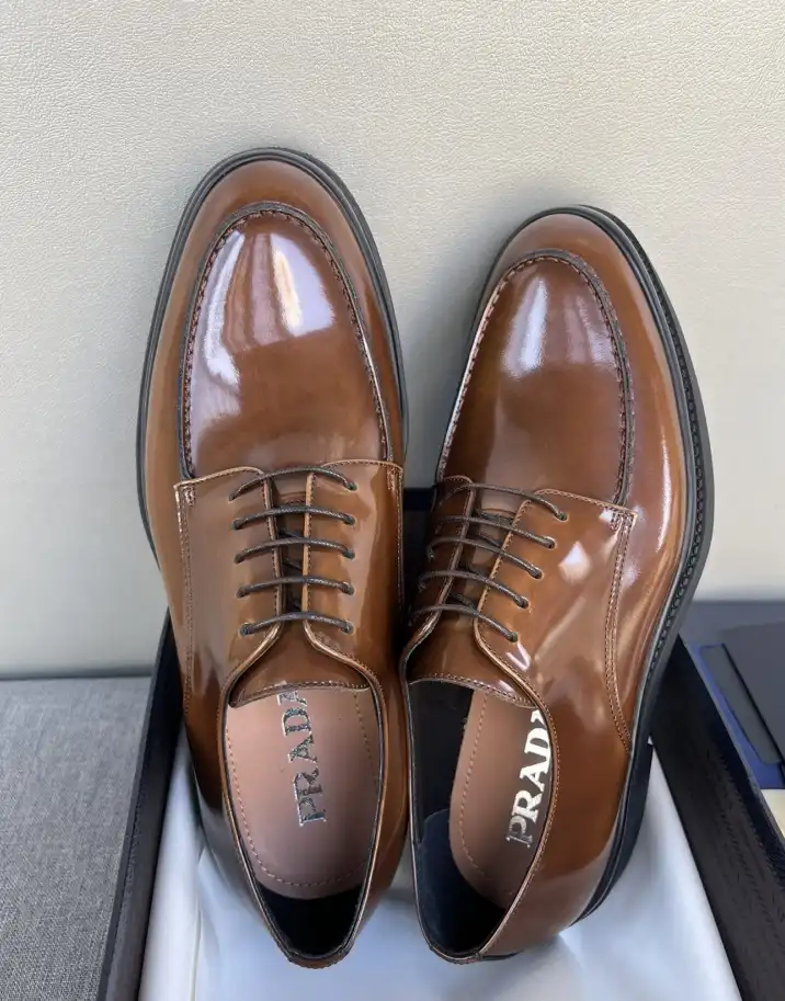 hype Prada Leather Shoes