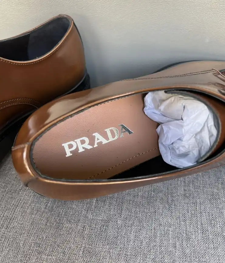 hype Prada Leather Shoes