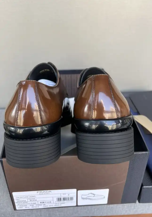 hype Prada Leather Shoes