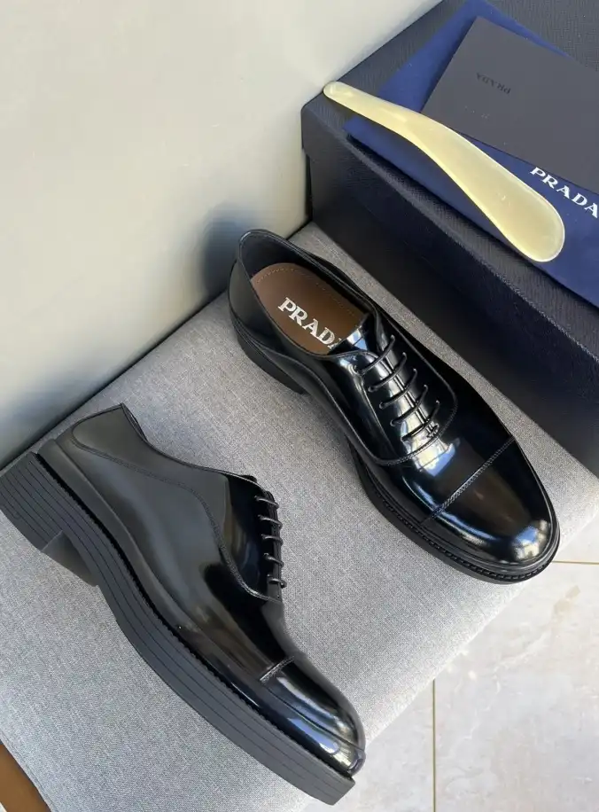 hype Prada Leather Shoes