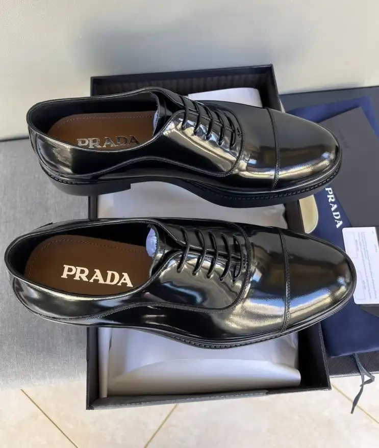 hype Prada Leather Shoes