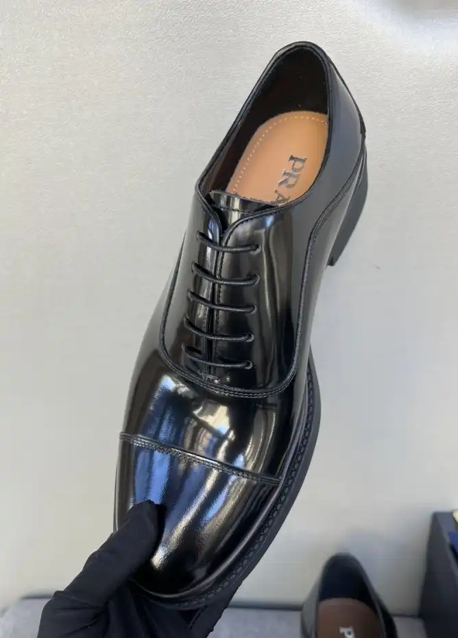 hype Prada Leather Shoes