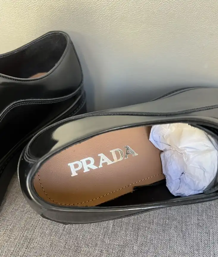 hype Prada Leather Shoes