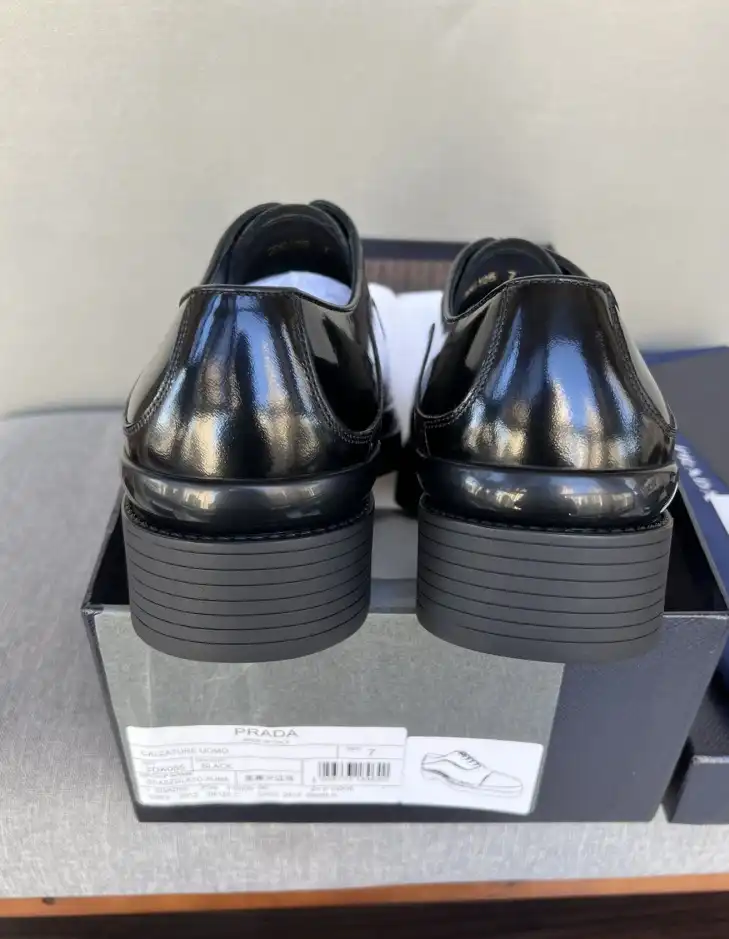 hype Prada Leather Shoes