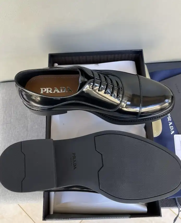 hype Prada Leather Shoes