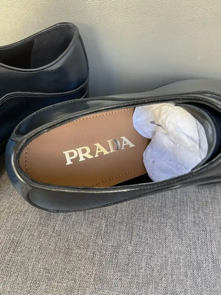 hype Prada Leather Shoes