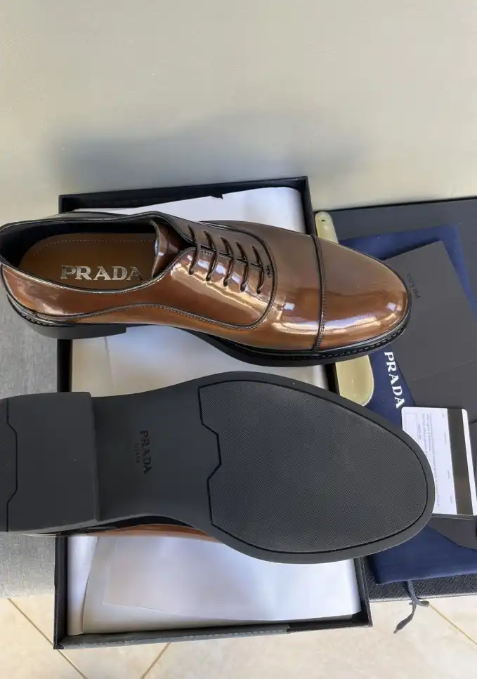 hype Prada Leather Shoes