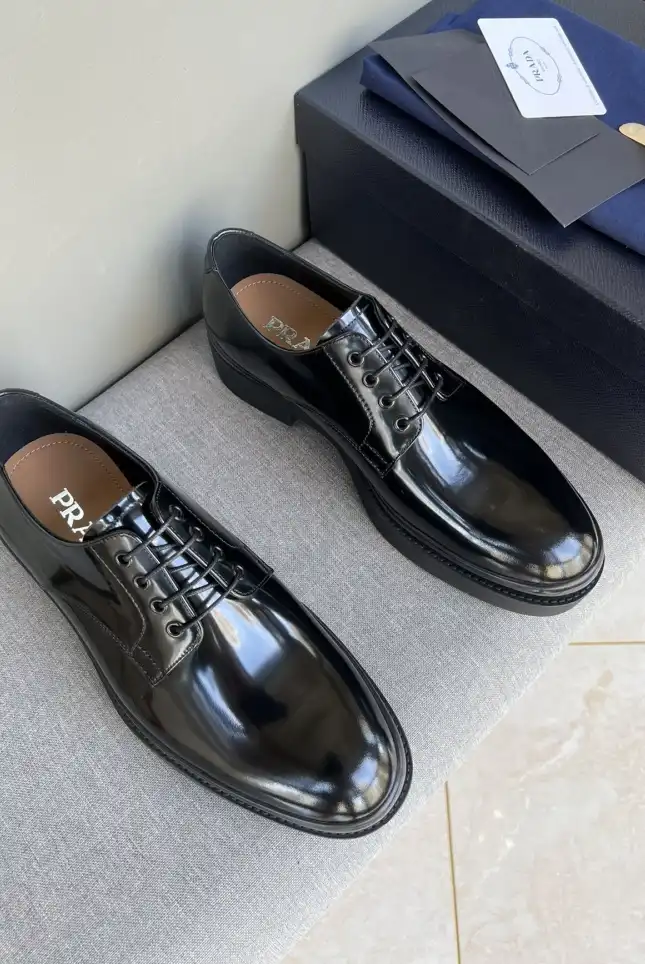 hype Prada Leather Shoes