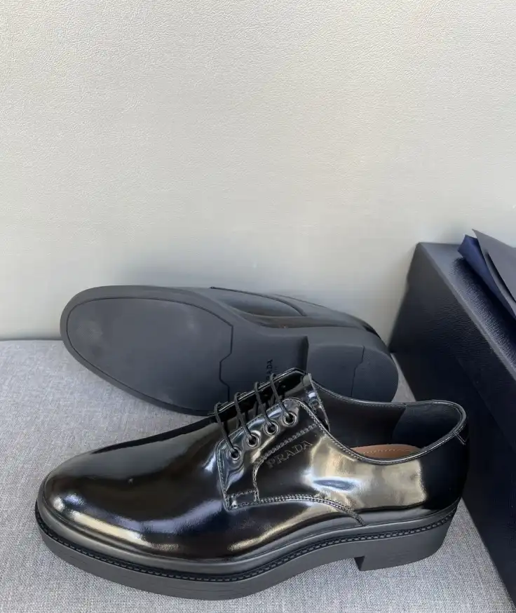 hype Prada Leather Shoes