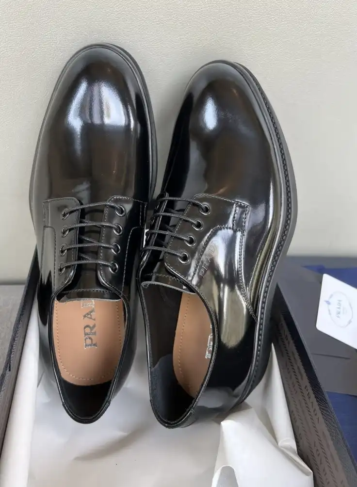 hype Prada Leather Shoes