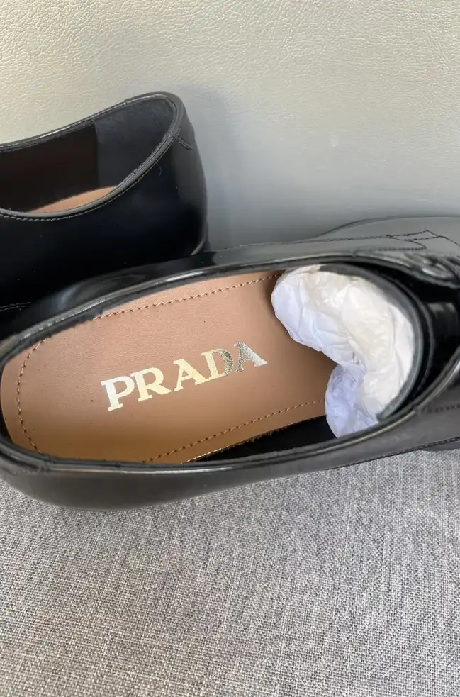 hype Prada Leather Shoes