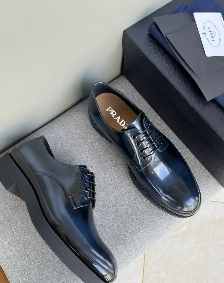 hype Prada Leather Shoes