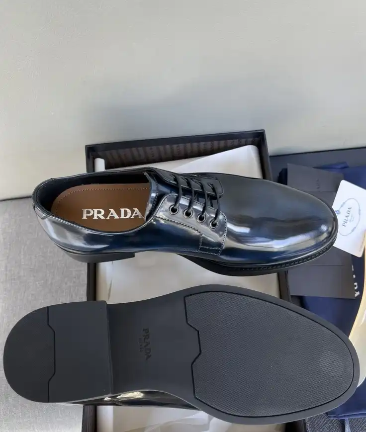 hype Prada Leather Shoes