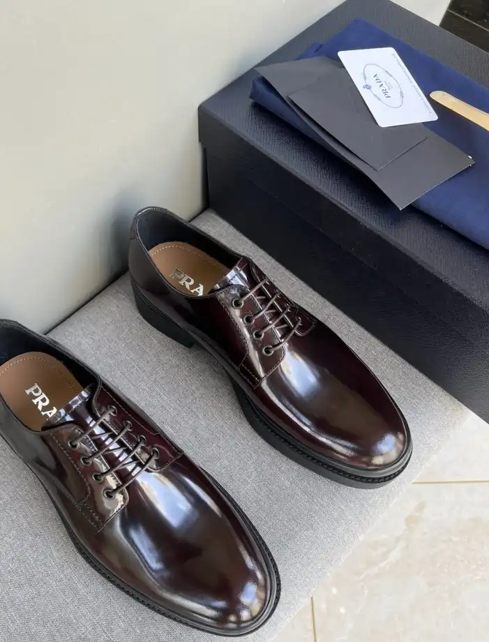 hype Prada Leather Shoes