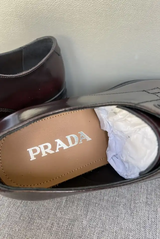 hype Prada Leather Shoes