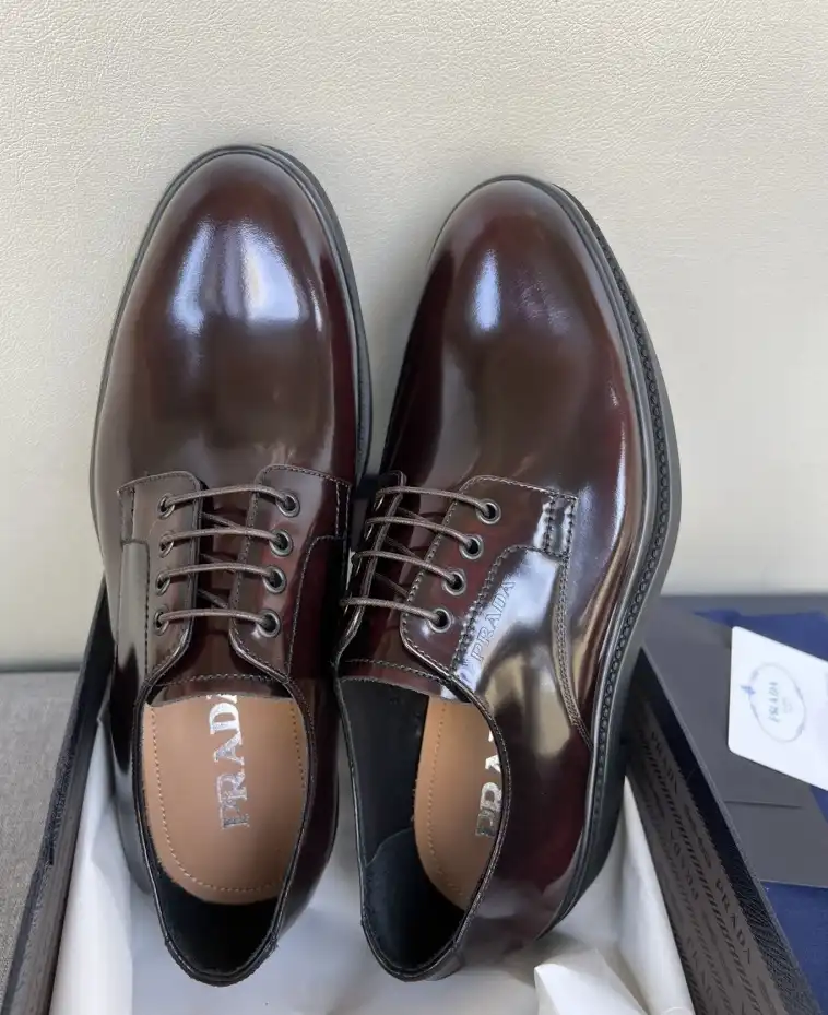 hype Prada Leather Shoes