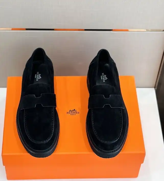 hype Hermes Leather Shoes