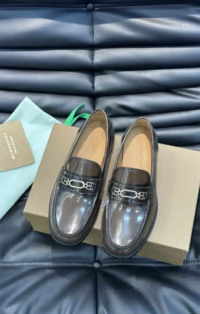 hype Burberry Leather Shoes