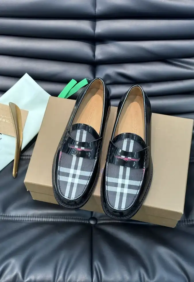 hype Burberry Leather Shoes