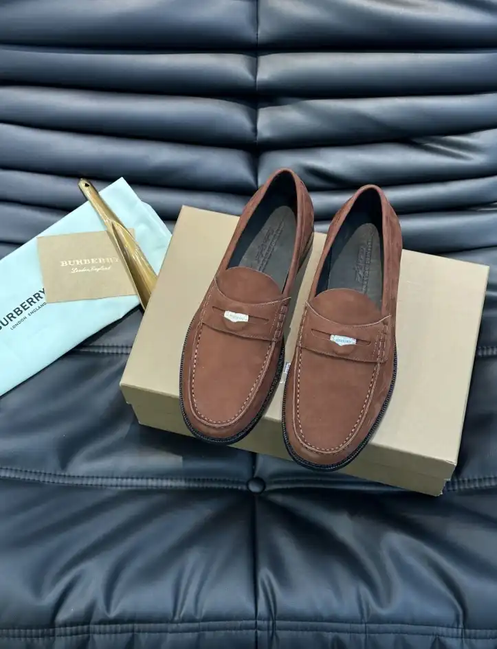 hype Burberry Leather Shoes