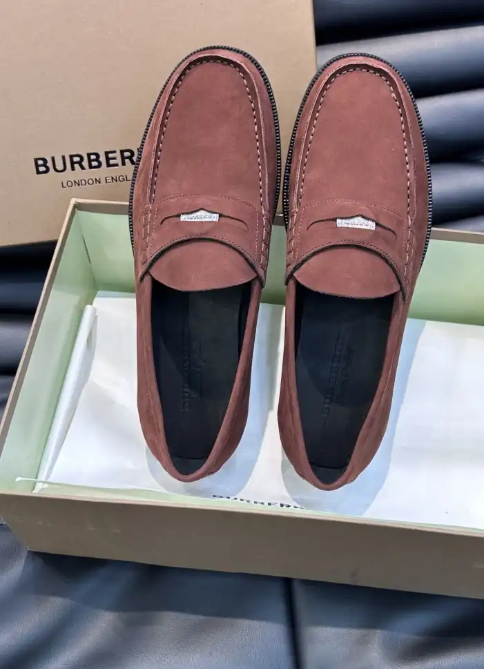 hype Burberry Leather Shoes