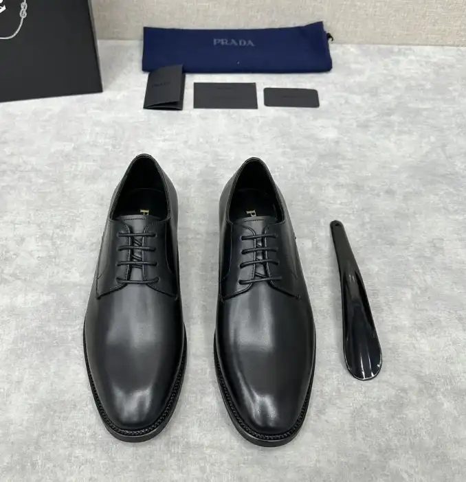 hype Prada Leather Shoes