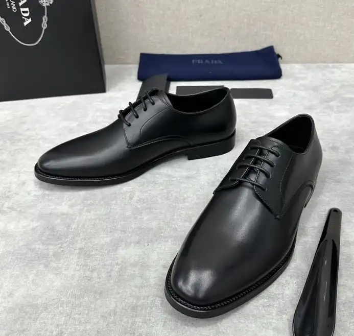 hype Prada Leather Shoes