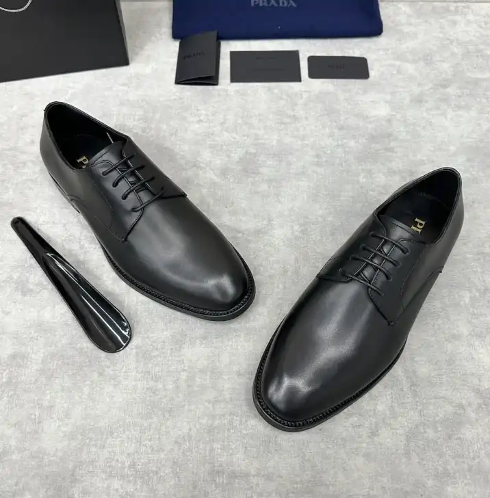 hype Prada Leather Shoes