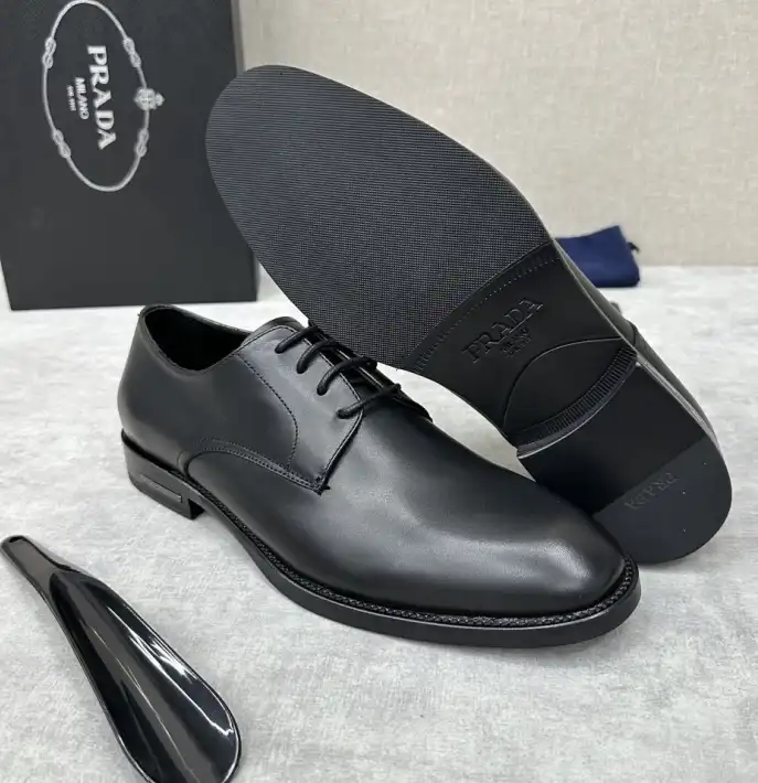 hype Prada Leather Shoes