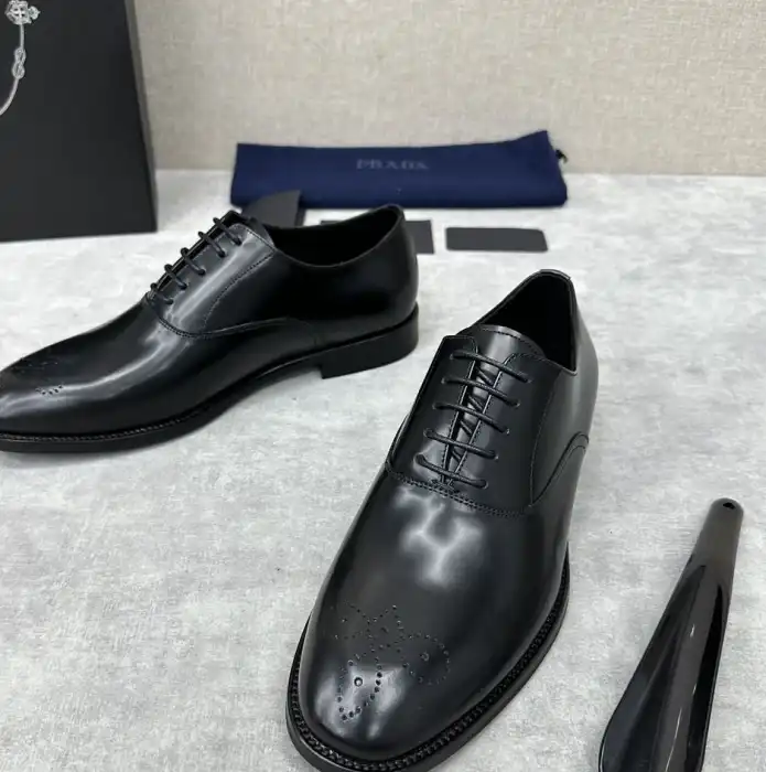 hype Prada Leather Shoes