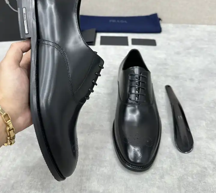 hype Prada Leather Shoes