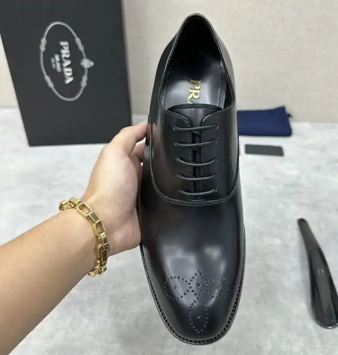 hype Prada Leather Shoes