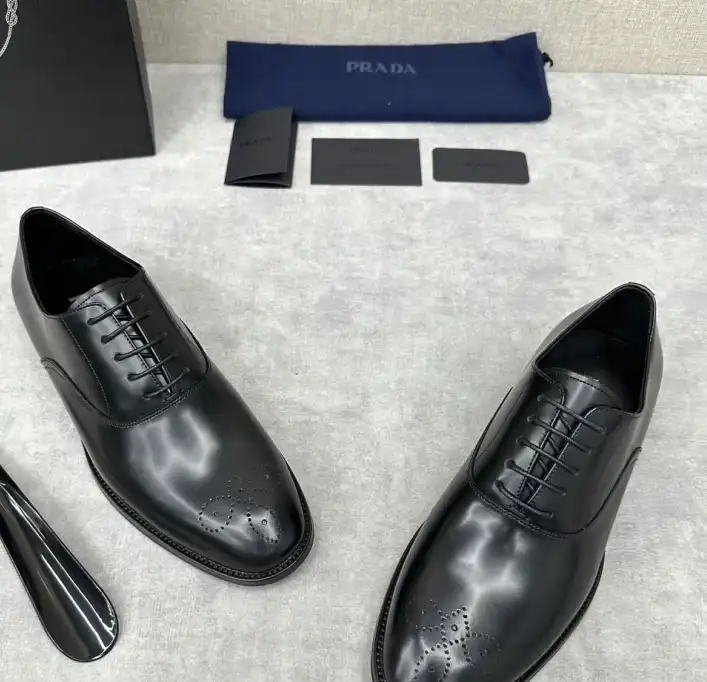 hype Prada Leather Shoes