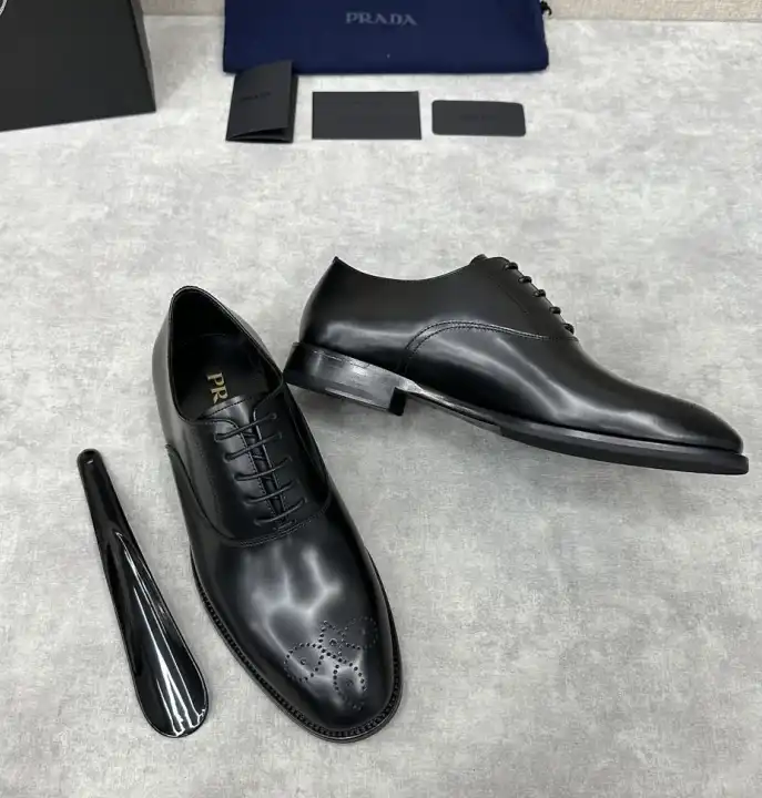 hype Prada Leather Shoes