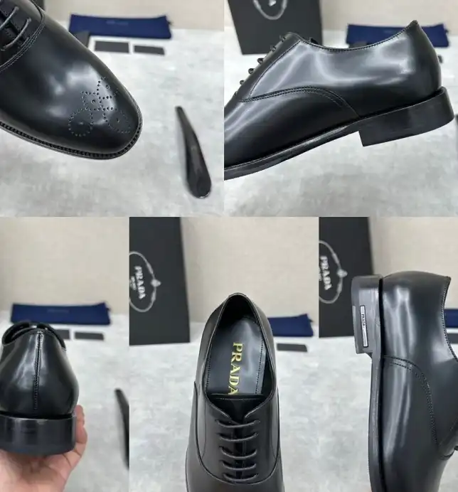 hype Prada Leather Shoes