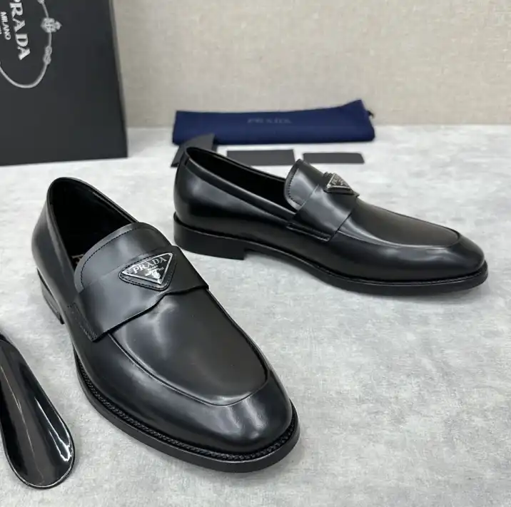 hype Prada Leather Shoes