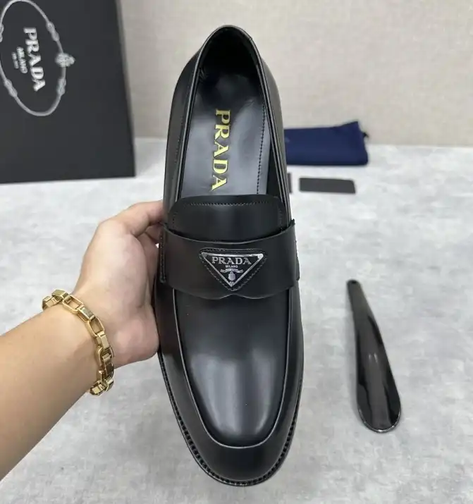 hype Prada Leather Shoes