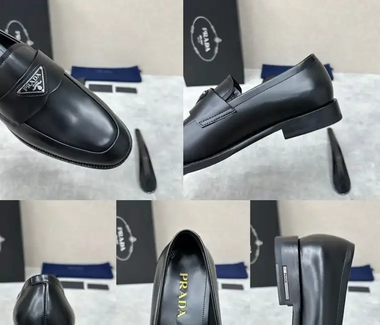 hype Prada Leather Shoes