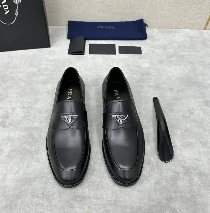 hype Prada Leather Shoes