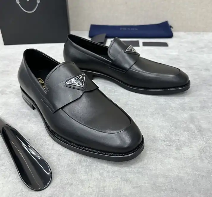 hype Prada Leather Shoes