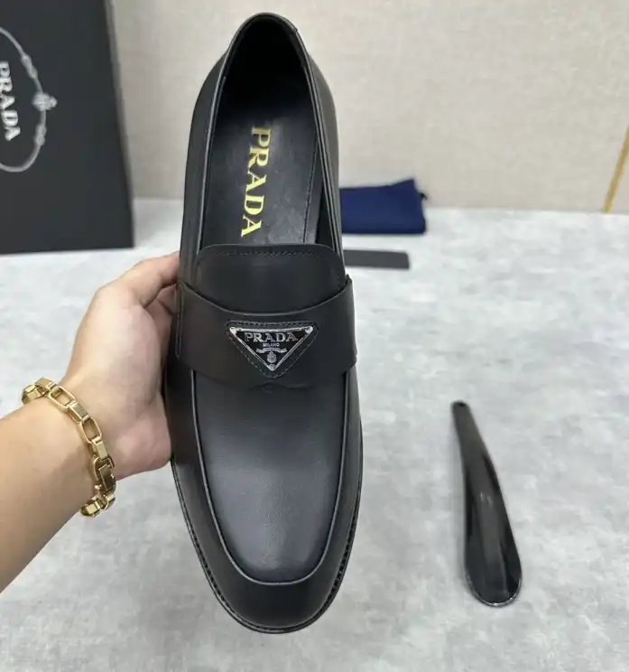 hype Prada Leather Shoes