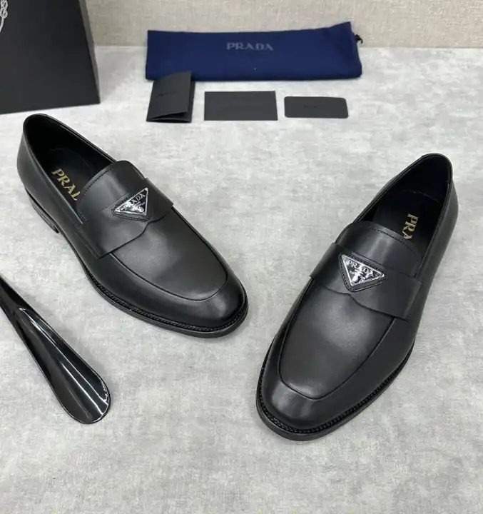 hype Prada Leather Shoes