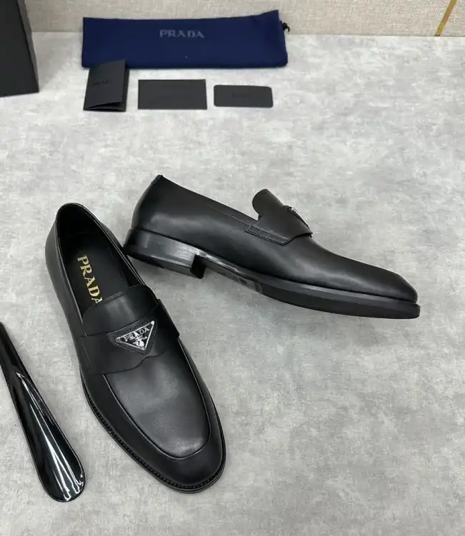 hype Prada Leather Shoes