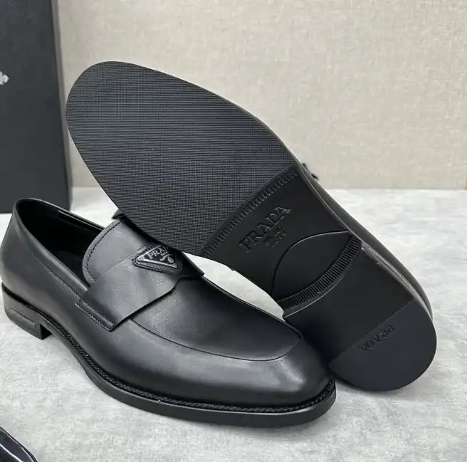 hype Prada Leather Shoes