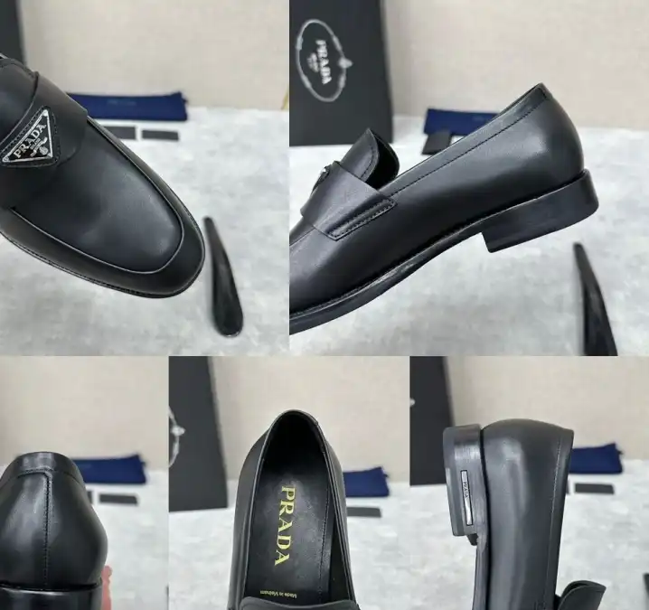 hype Prada Leather Shoes