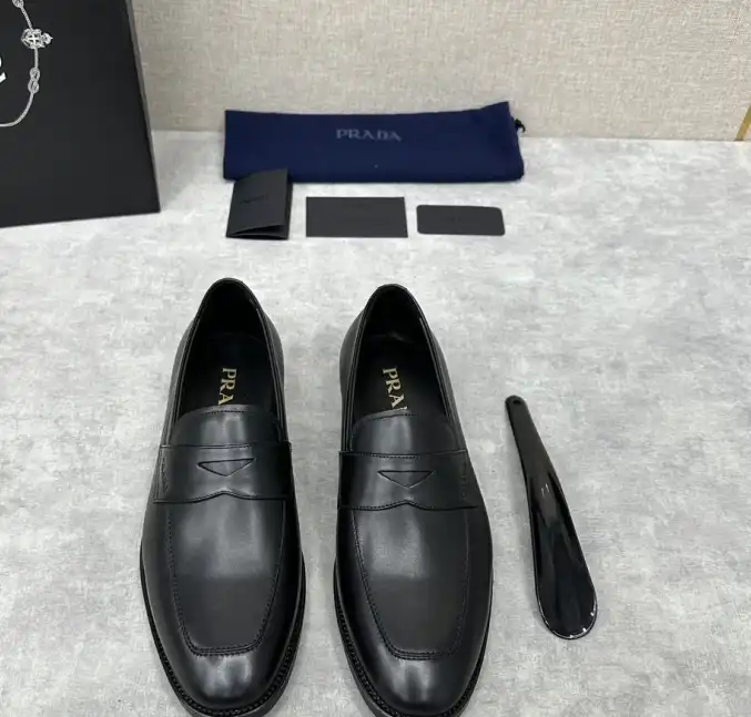 hype Prada Leather Shoes