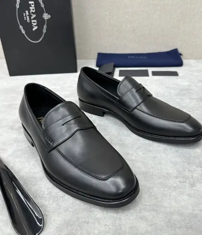 hype Prada Leather Shoes