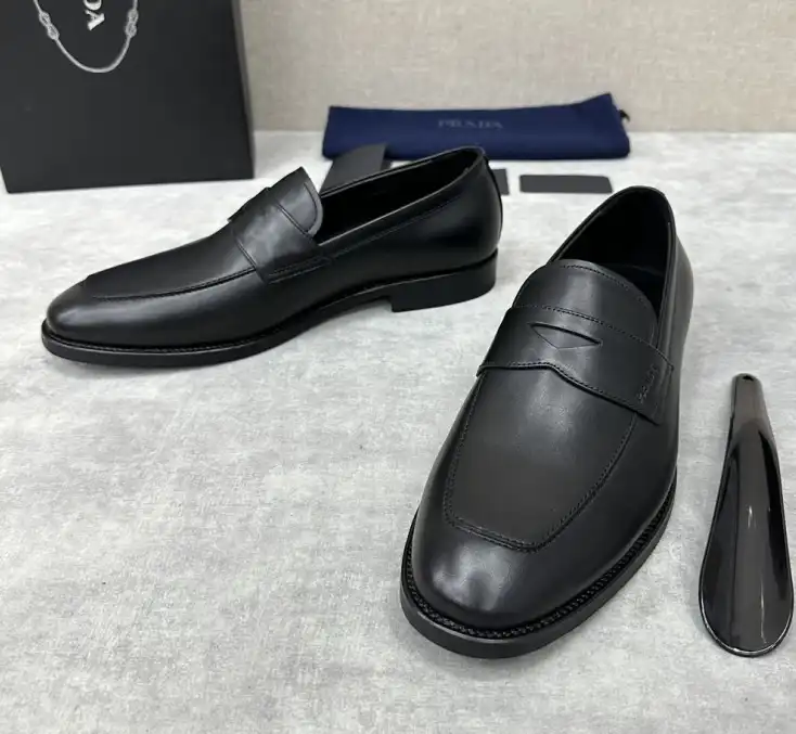 hype Prada Leather Shoes